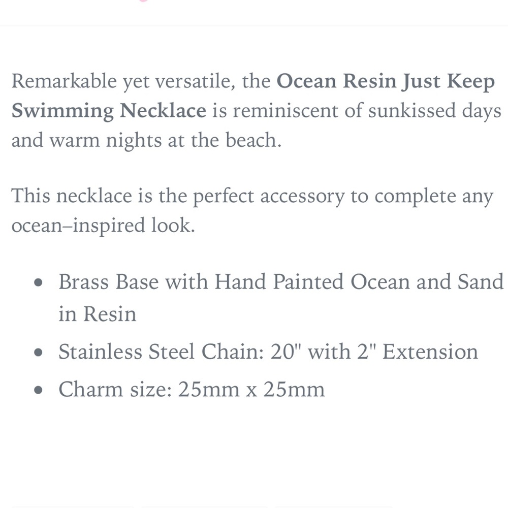 NWT 🏝️ HAND PAINT OCEAN SAND IN RESIN SEA TURTLE STAINLESS STEEL CHAIN NECKLACE - Picture 5 of 6